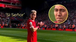 GOODBYE Roberto Firmino Emotional Farewell to Liverpool Fans [upl. by Donal]