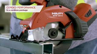 OVERVIEW of Hiltis SCM 22A cordless 22V circular saw [upl. by Eirallih]