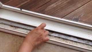 How to clean Sliding Door or Window tracks [upl. by Adlihtam]