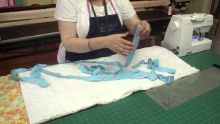 How To Bind a Quilt on a Sewing Machine with Jenny Doan of Missouri Star Instructional Video [upl. by Aicargatla485]