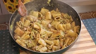 Paccheri alla siciliana ricetta con salsiccia [upl. by Aliza963]