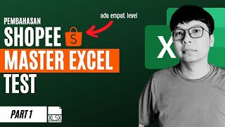 Shopee Master Excel Test Updated May 2021  Part 12 [upl. by Eilram]