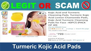 Turmeric Kojic Acid Pads Reviews  Nov 2024 Beware of Scam Watch Now [upl. by Ana]