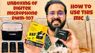 Unboxing Best DIGITEK MICROPHONE DWM107  Tips to use  Review Geet Aman Raghuvanshi [upl. by Arni]