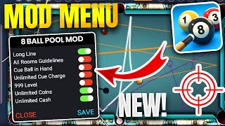 🔴 8 Ball Pool MOD Menu 🎯 Aim Tool amp Long Lines Hack Unlimited Money 8 Ball Pool iOSAndroid 2024 [upl. by Rowley]