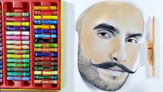 Using Oil pastels For shading Face [upl. by Wolfgram]