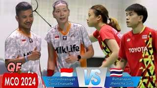 Dejan FerdinansyahGloria Widjaja vs Ruttanapak OupthongJhenicha  QF Macau Open 2024 [upl. by Gudren69]