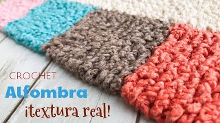 Alfombra a crochet con textura real  Taller en vivo de Tejiendo Perú 😁 [upl. by Mann]