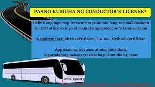 Conductors License Exam Review Tagalog [upl. by Lered517]