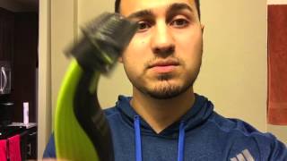 Philips Norelco OneBlade First Impression and Shave [upl. by Neztnaj701]