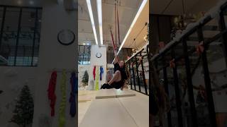 more meathook pull ups on aerial straps [upl. by Alyacim]