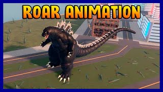 Roblox Kaiju Universe  HEISEI GODZILLA REMODEL ROAR ANIMATION [upl. by Gemma873]