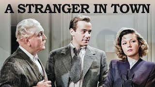 A Stranger in Town  Old Romantic Film [upl. by Ilwain]