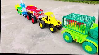 Mini truck 🚒 fire rescue 🚒 tractor 🚜 crain videos 📸tractortruckrescuetrending toys grass wow [upl. by Gollin]