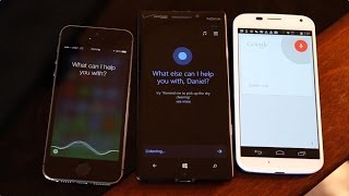 Cortana vs Siri vs Google Now battle [upl. by Assilac]