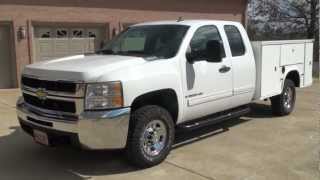 HD VIDEO 2009 CHEVROLET SILVERADO 2500 HD UTILITY BED 4X4 DURAMAX DIESEL USED FOR SALE SEE WEBSITE [upl. by Lirret416]