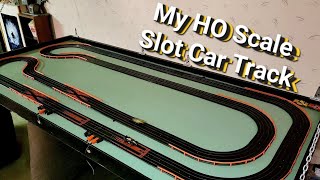 Slot Car track tour and space saving design [upl. by Ecirtael]