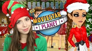 MOVIESTARPLANET 7 KALENDARZ ADWENTOWY I ŚWIĄTECZNE LOOKI [upl. by Bernete]