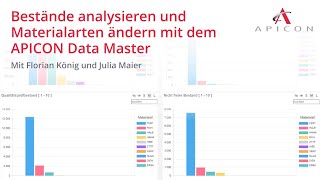 Effiziente Bestandsanalyse und Materialänderungen im APICON Data Master [upl. by Truk446]