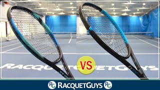 Yonex Ezone 98 vs Dunlop FX500 Tour Tennis Racquet Review [upl. by Brenden]