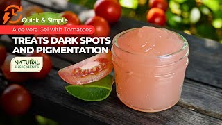 Quick and Simple Aloe Vera Gel with Tomatoes for a Natural Glow [upl. by Ecnirp]