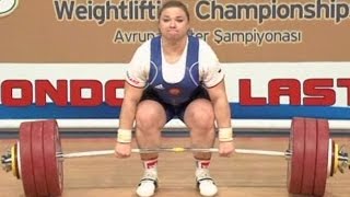 2012 European Weightlifting Championships Women 75 kg \ Тяжелая Атлетика Чемпионат Европы [upl. by Hayton]