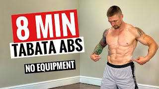 8 Minute TABATA Abs  Follow Along Routine [upl. by Merideth]