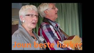 Rients Folkerts zingt  Joun bêste harkers  Betty Folkerts speelt accordeon [upl. by Aratnahs]