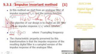 Digital Signal Processing 8A Digital Filter Design  Prof E Ambikairajah [upl. by Notsnhoj154]