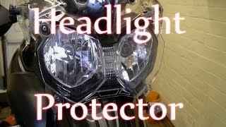 Tiger 800  Headlight protector installation [upl. by Ayo]