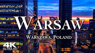 WARSAW 2024 Warszawa 🇵🇱 Drone Aerial 4K  Poland Polska Polen [upl. by Shannan]