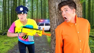 NERF Prison Escape Challenge Funny [upl. by Lotus12]