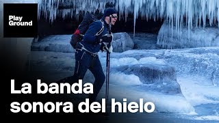 Este es el sonido cuando se patina en una fina capa de hielo [upl. by Olympie]