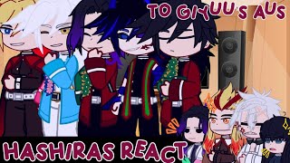 📌Hashiras react to giyuus AUS✨ slight giyushino😇 gyomei [upl. by Zampardi]