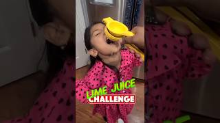 😂 Lime Juice challenge of Imani limejuice limejuicechallenge [upl. by Rick]