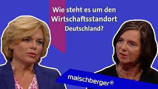 Katrin GöringEckardt Grüne amp Julia Klöckner CDU zu Wirtschaftspolitik  Migration maischberger [upl. by Cheri]