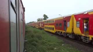 MadgaonLTT Premium Waits For LTTKarmali AC Double Decker  Kankavali Konkan Railway [upl. by Belanger53]