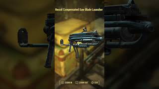 Fallout 4  Recoil Compensated Saw Blade Launcher [upl. by Matty]