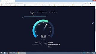 PTCL 25 Mbps VDSL Speedtest with modem stats WATCH IN HD [upl. by Crosse]