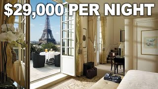 The Most Expensive Hotel Rooms In Paris [upl. by Allisirp146]