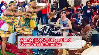 Asante Kotoko brass band goes viral In America…… [upl. by Esenwahs860]