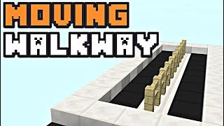 Minecraft MOVING WALKWAY Redstone Tutorial [upl. by Ilyse]