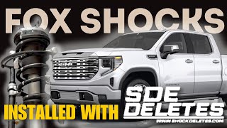 Stepbystep Fox Shocks Install On The Sierra Denali [upl. by Cardon]