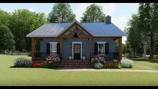 COTTAGE HOUSE PLAN 34800296 WITH INTERIOR [upl. by Ramin]