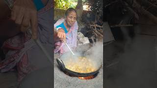 দিদিমার রান্নার রেসিপি village grand ma recipe shorts youtubeshortsshortsfeedtraditonal cook [upl. by Gannon]