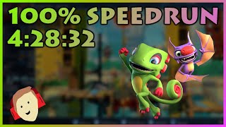 YookaLaylee and the Impossible Lair  100 Console Speedrun in 42832 World Record [upl. by Pryce696]