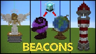 11 Minecraft Beacon Designs [upl. by Seyah]