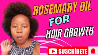 Rosemary Oil For Hair Growth  Grow Your Edges Back  Growing Thick Hair [upl. by Gollin]