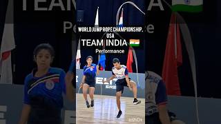 WORLD JUMP ROPE CHAMPIONSHIP  Wheel Pair Freestyle  Team India 🇮🇳 Manas amp Yogita  16 Mix Team [upl. by Noma]