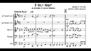 O Holy Night for Brass Quintet [upl. by Harwill196]